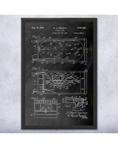 Pinball Game Patent Framed Print