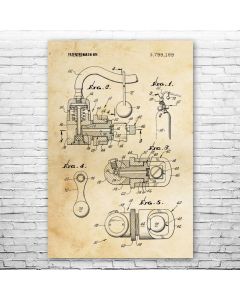 Scuba First Stage Patent Print Poster
