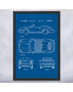 911 964 Sports Car Carrera Coupe Patent Framed Print