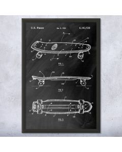 Penny Cruiser Skateboard Patent Framed Print