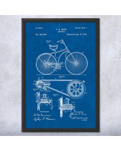 Bicycle Patent Framed Print