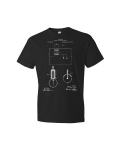 Nikola Tesla Light Bulb T-Shirt