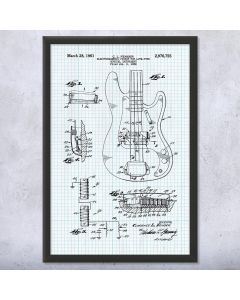 Precision Bass Guitar Framed Print