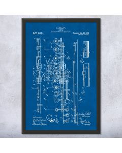 Flute Patent Framed Print