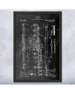 Flute Framed Patent Print