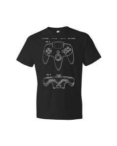 Nintendo 64 Controller Patent T-Shirt