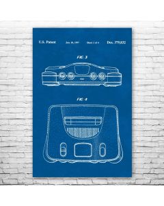 N64 Console Poster Print