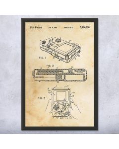 Game Boy Framed Patent Print
