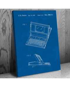 Laptop Computer Patent Canvas Print
