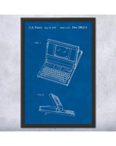 Laptop Computer Framed Patent Print
