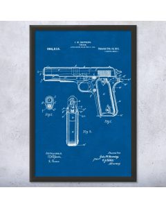 Model 1911 Pistol Patent Framed Print