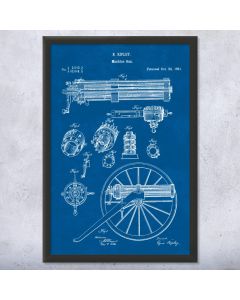 Ripley Gatling Gun Patent Framed Print