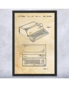 Apple III Computer Patent Framed Print