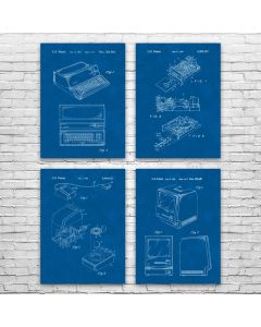 Computer Patent Posters Set of 4