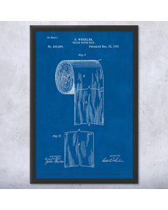 Toilet Paper Roll Patent Framed Print