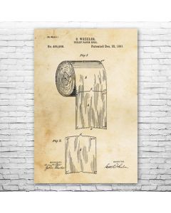 Toilet Paper Roll Poster Print