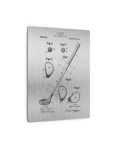 Golf Club Patent Metal Print