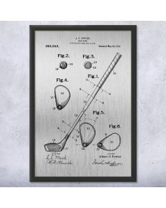Golf Club Framed Patent Print