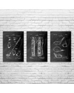 Golf Club Posters Set of 3