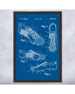 Soccer Shoe Patent Framed Print