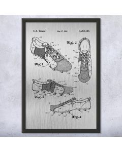Soccer Shoe Framed Patent Print