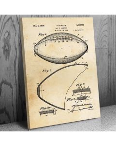 Football Patent Canvas Print