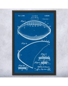 Football Patent Framed Print