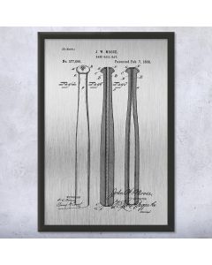 Baseball Bat Patent Framed Print