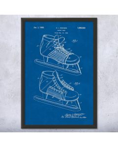 Hockey Ice Skate Framed Print