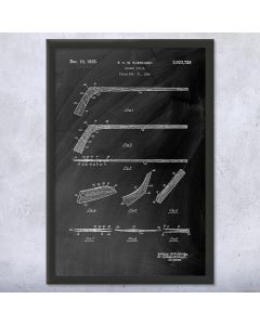 Hockey Stick Patent Framed Print