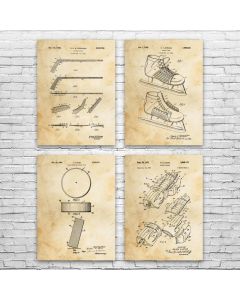 Hockey Patent Posters Set of 4