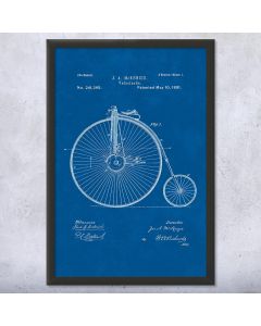 Big Wheel Bicycle Velocipede Framed Print
