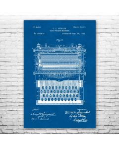 Typewriter Poster Print