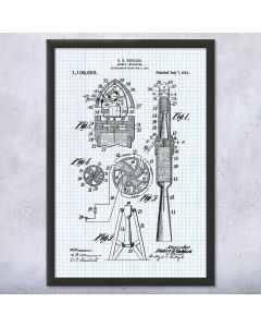 Rocket Patent Framed Print