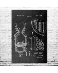 Rocket Engine Cooling System Patent Print Poster