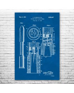Rocket Nozzle Patent Print Poster