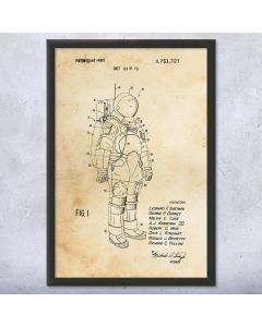 Astronaut Space Suit Patent Framed Print