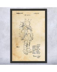 Apollo Astronaut Space Suit Framed Print