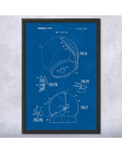 Space Suit Helmet Patent Print