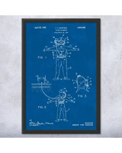 Scuba Diving Suit Patent Framed Print