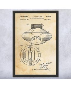 Self-Propelled Submersible Vessel Framed Print