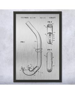 Snorkel Framed Patent Print