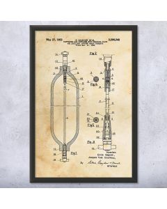 Scuba Diving Tank Framed Patent Print
