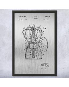 Coffee Percolator Framed Patent Print