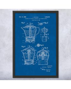 Moka Pot Patent Framed Print