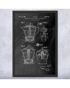 Moka Pot Framed Patent Print