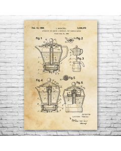 Moka Pot Patent Print Poster