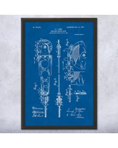Endless Chain Saw Blade Patent Framed Print
