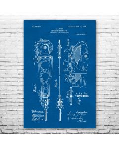 Endless Chain Saw Blade Poster Patent Print