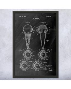 Ice Cream Cone Framed Patent Print